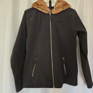 MARMOT Furlong Softshell Black Jacket Fleece Lined Waterproof